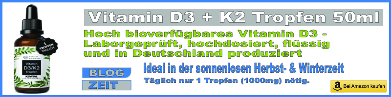 Vitamin D3 + K2 in der sonnenlosen Herbst- und Winterzeit.