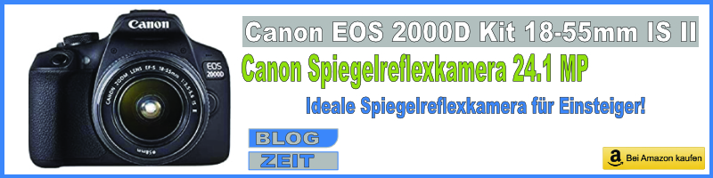 Canon EOS 2000D Spiegelreflexkamera
